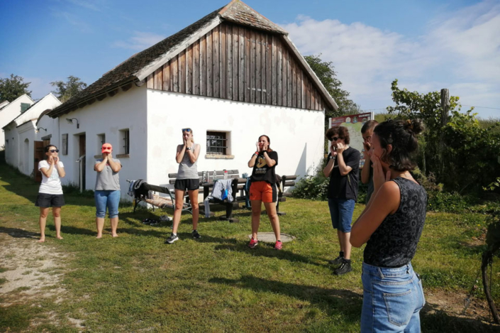 Aufwaermen Workshop 3 in Hart-Aschendorf, Foto: Mirna Cipek Aufwaermen Workshop 3 in Hart-Aschendorf, Foto: Mirna Cipek